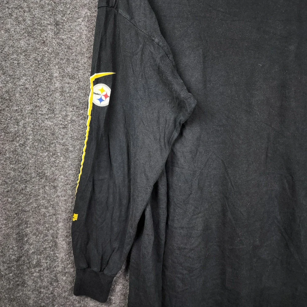 NFL Pittsburgh Steelers Long Sleeve Shirt Mens XL Black VF Imagewear Graphic Tee